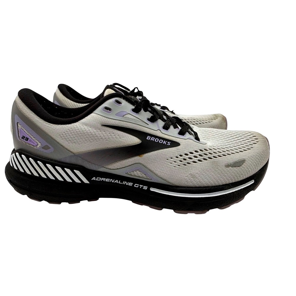 Brooks Adrenaline GTS 23 Running Shoes Womens 8.5 Grey Stability Sneakers